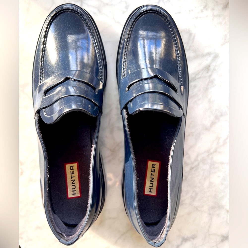 HUNTER Mens rain shoes loafers UK 9